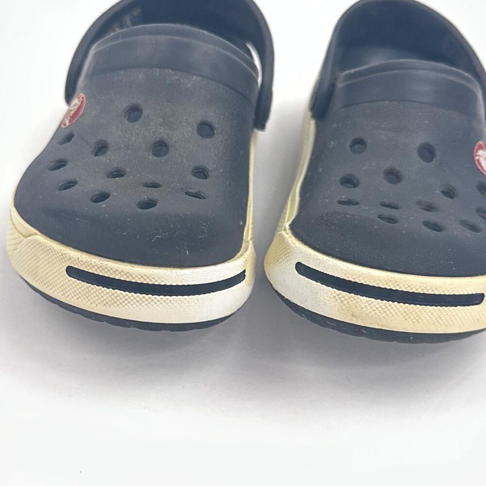 Crocs Crocband Clogs Kids Size 6 7 Navy Slip On Sandals Casual Comfort - Picture 9 of 10